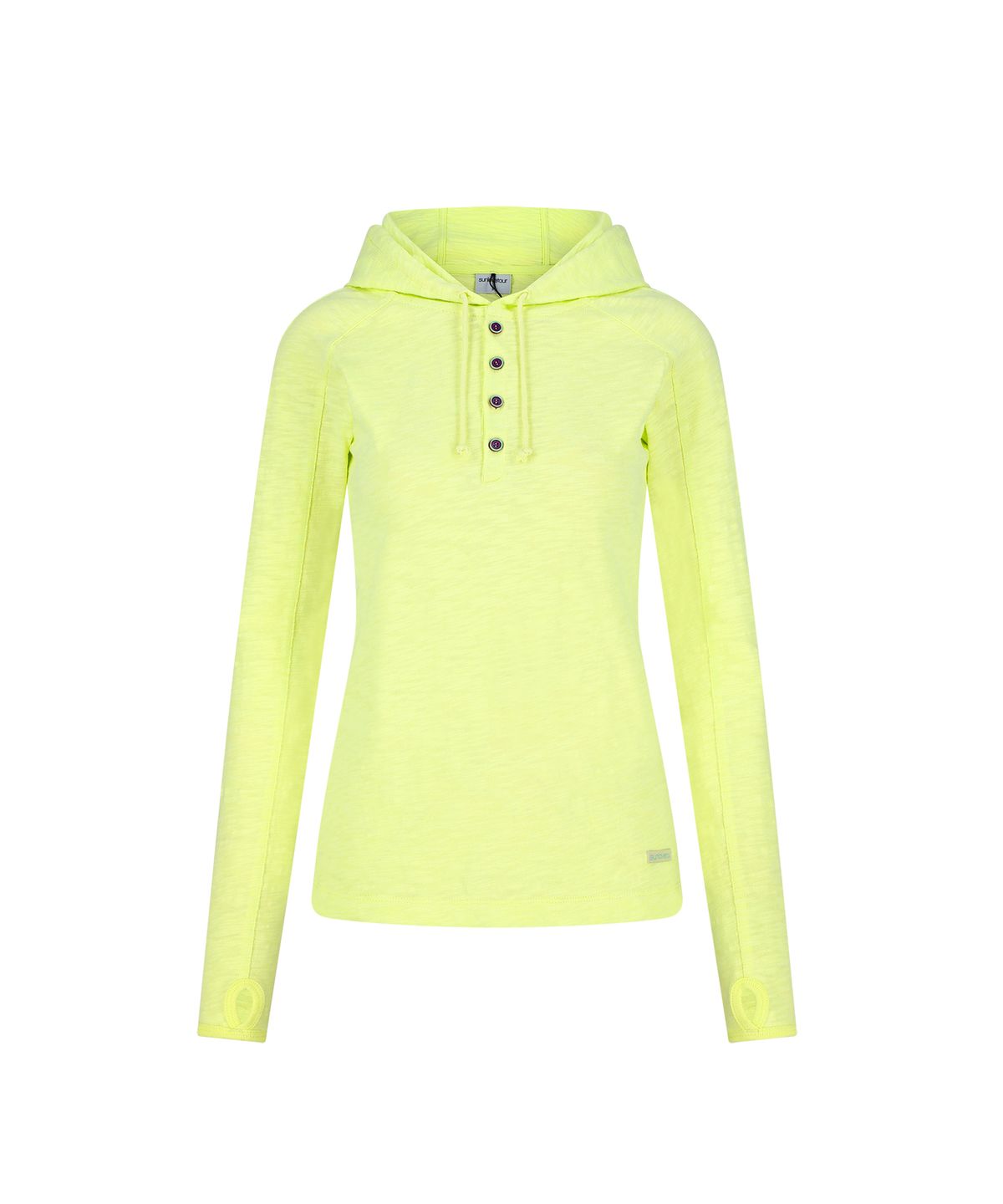 썬러브투어(SUNLOVETOUR) Slub Hooded LS Tee Lemon