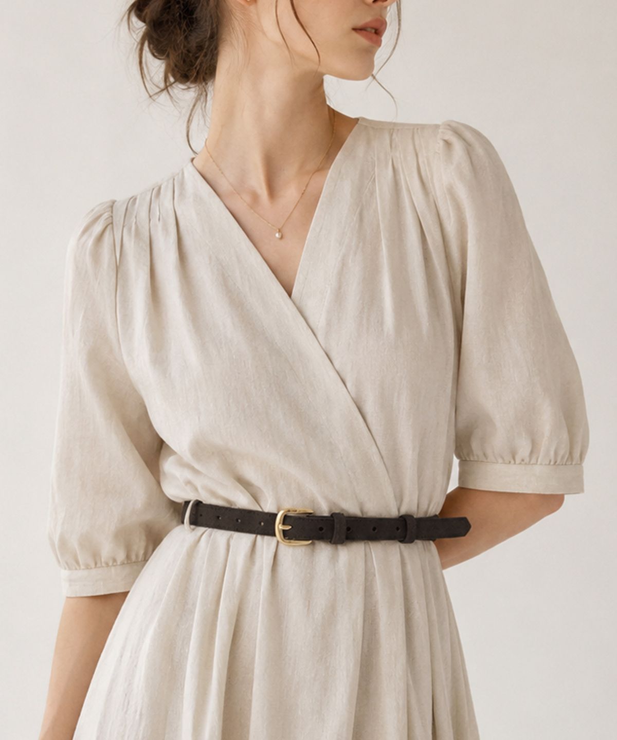 바스카라(VASCARA) Classic Slim Square Leather Suede Belt (3colors)