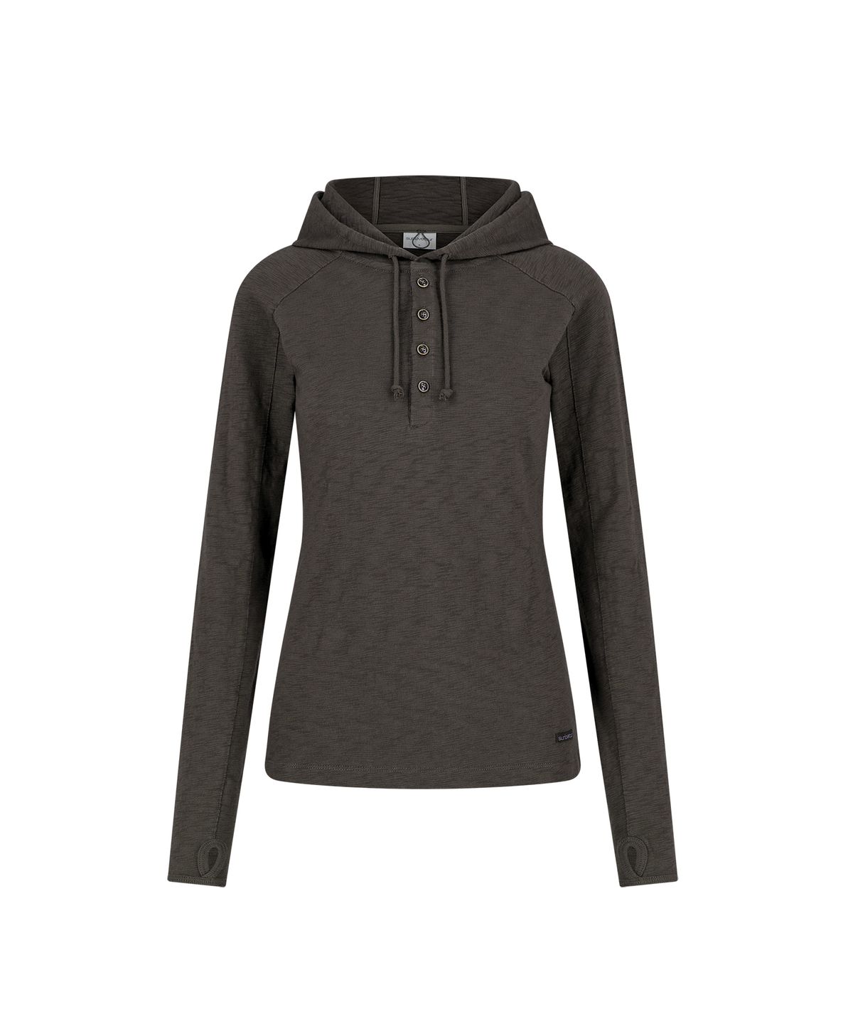 썬러브투어(SUNLOVETOUR) Slub Hooded LS Tee Charcoal
