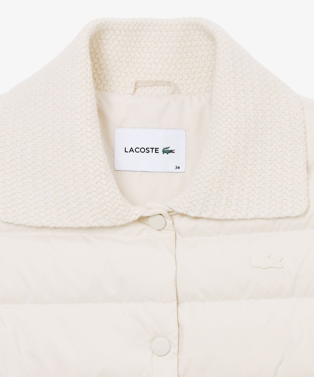 라코스테(LACOSTE) 여성 스웨터 카라 다운 베스트 BF422E-56N 70V