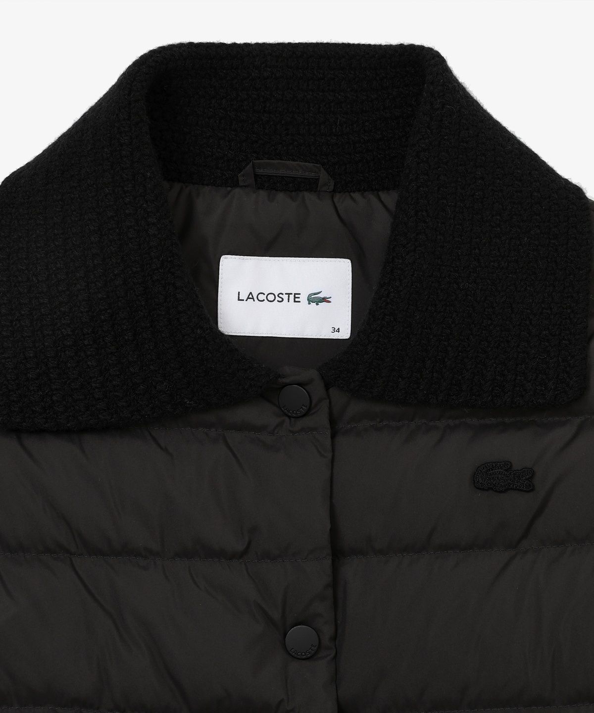 라코스테(LACOSTE) 여성 스웨터 카라 다운 베스트 BF422E-56N 031