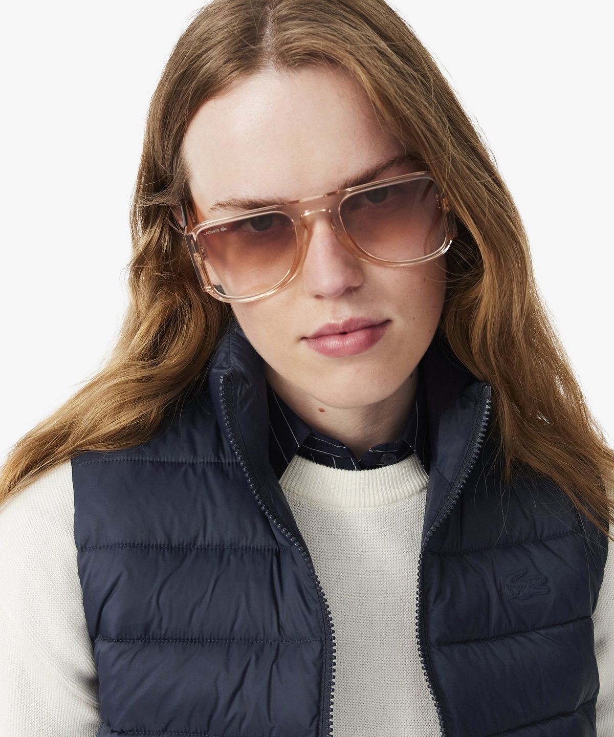 라코스테(LACOSTE) 여성 누빔 패딩 조끼 BF0602-56N MXQ