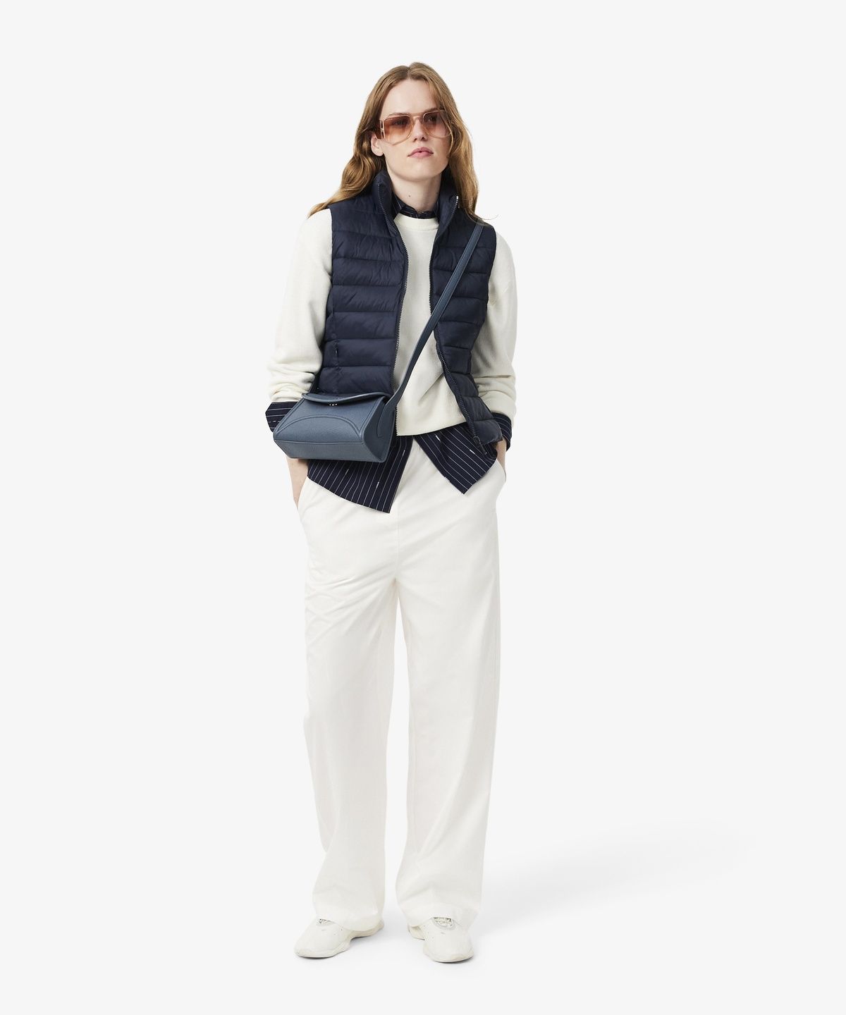 라코스테(LACOSTE) 여성 누빔 패딩 조끼 BF0602-56N MXQ