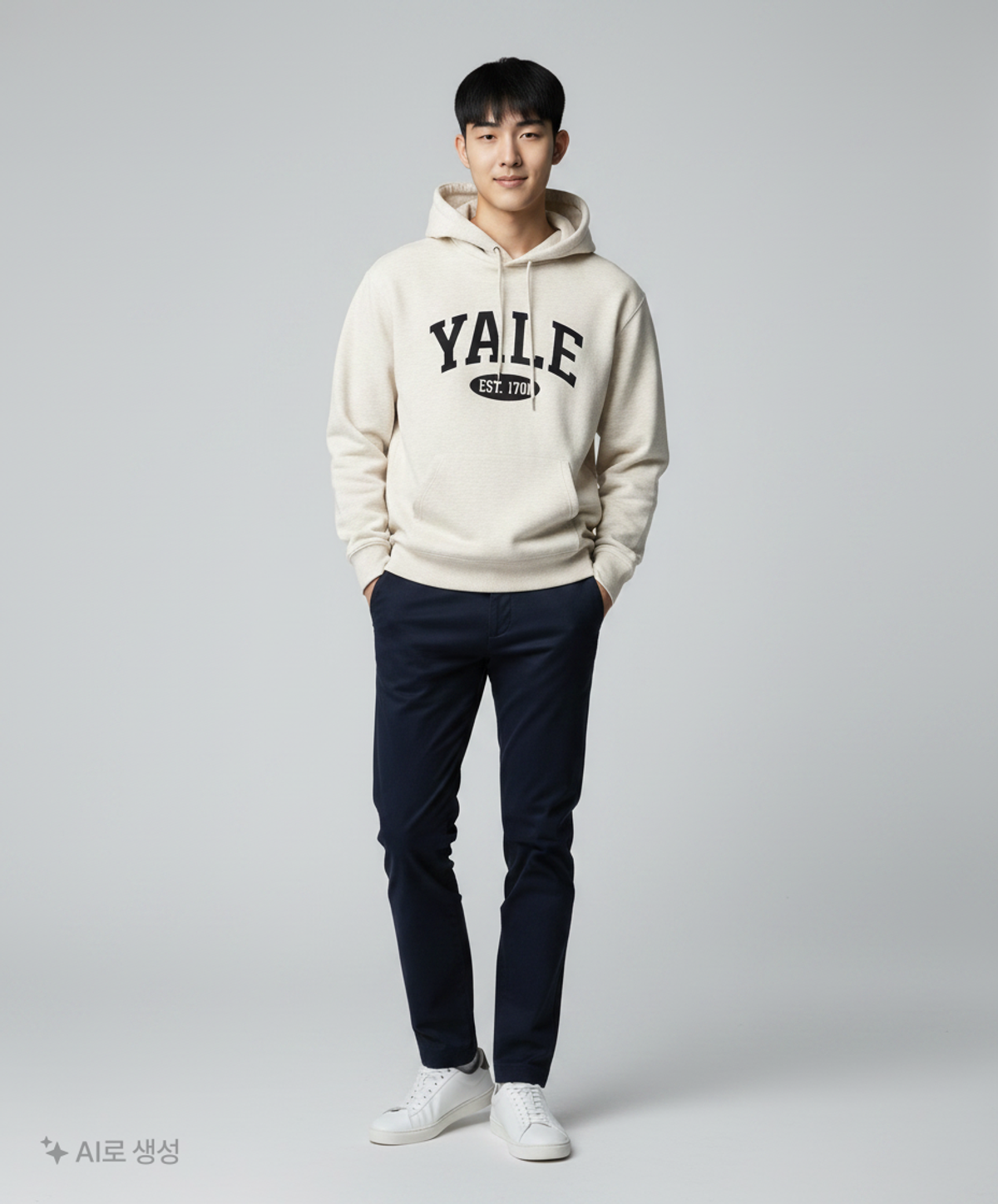 예일(YALE) 후드 티셔츠 L