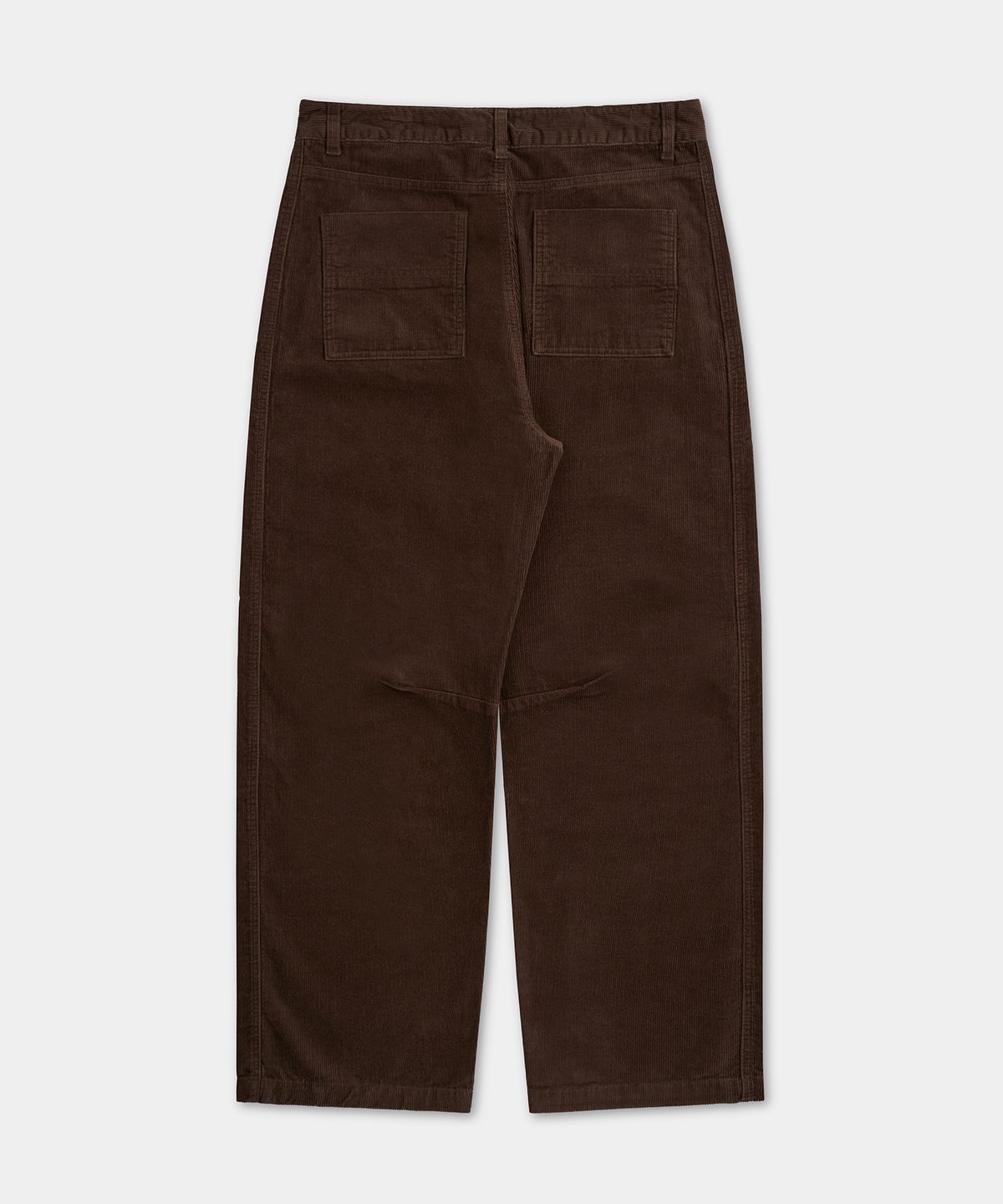 엑스컨테이너(EXCONTAINER) 커브드 와이드 코듀로이 팬츠 (BROWN)