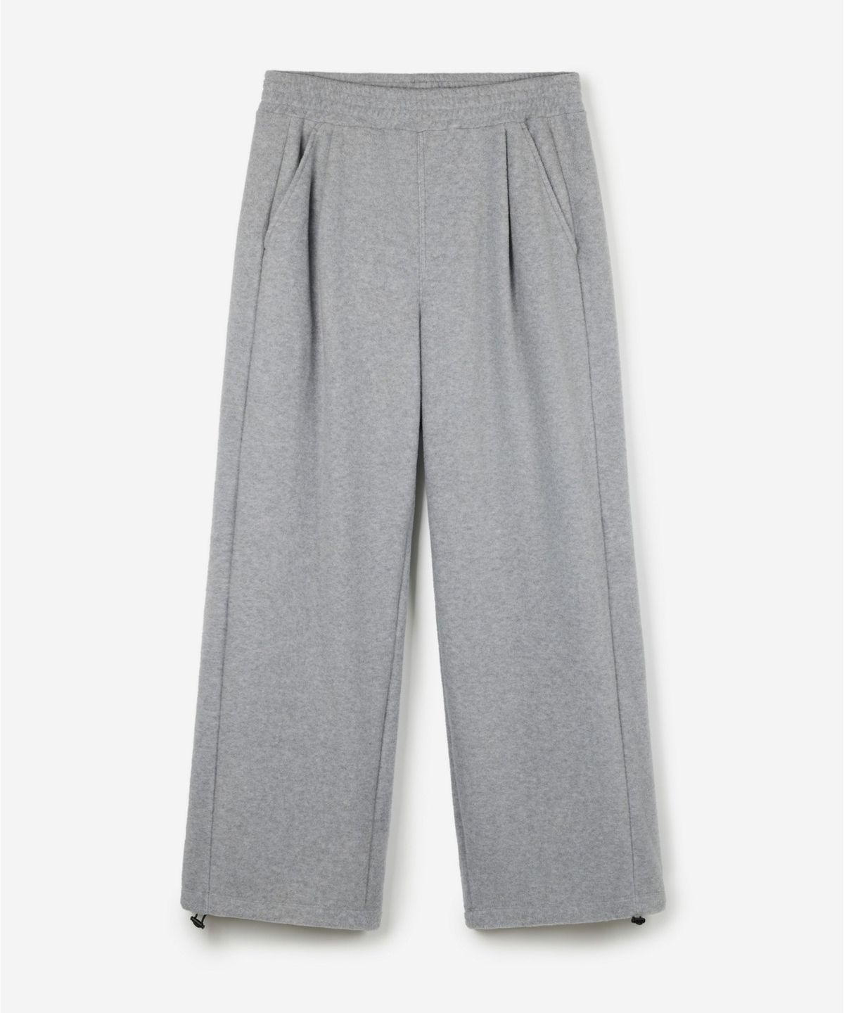 티엔지티(TNGT) Fleece Wide-Leg Pants (Light Grey) TNPA6F112G2