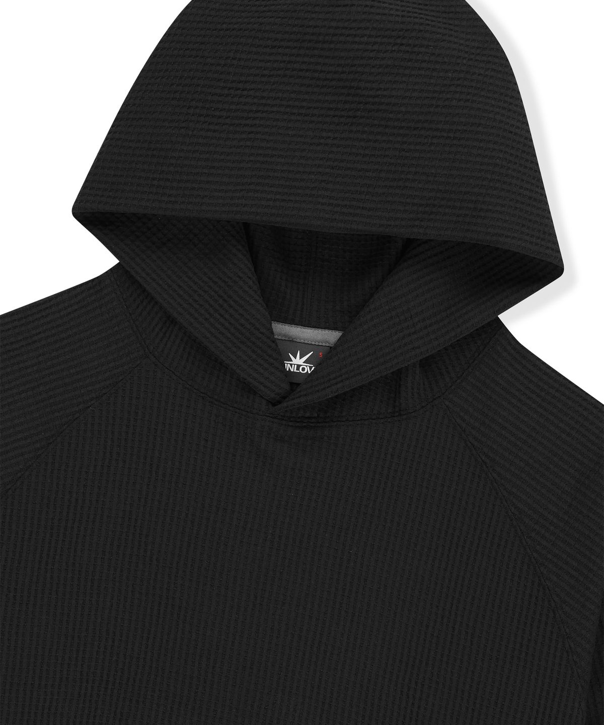 썬러브투어(SUNLOVETOUR) Aero Waffle Hoodie Black