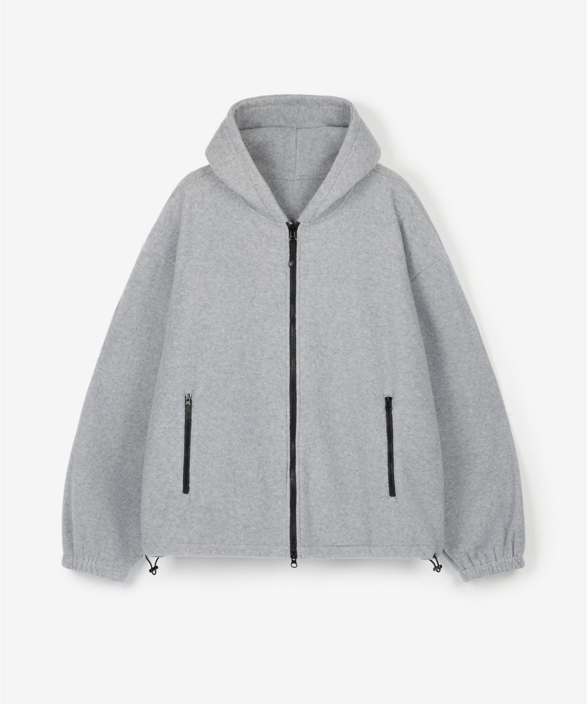 티엔지티(TNGT) Oversized Fleece Hoodie Jumper (Light Grey) TNJU6F111G2