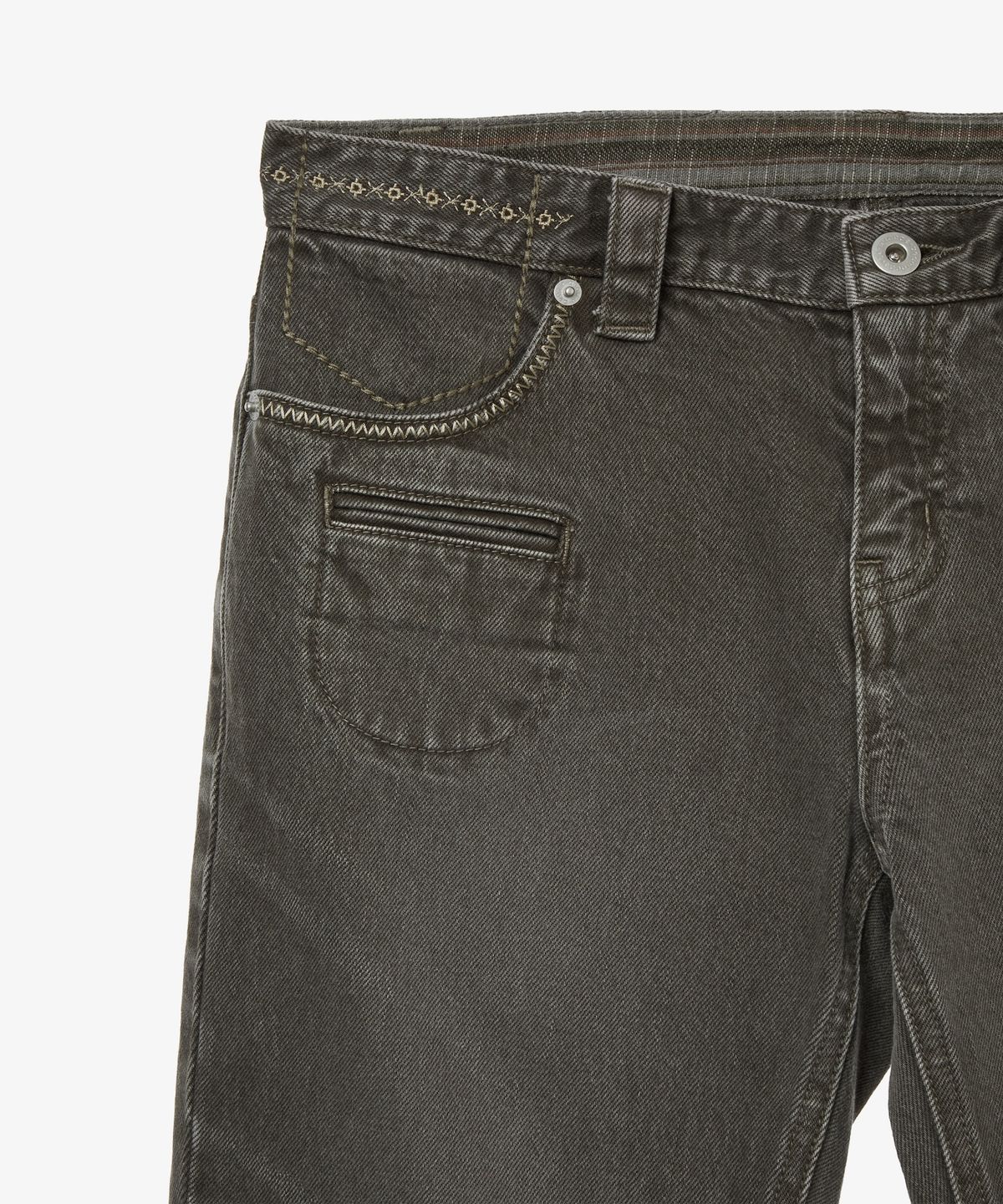 에이이에이이(AEAE) VINTAGE BOOTCUT DENIM PANTS [KHAKI]