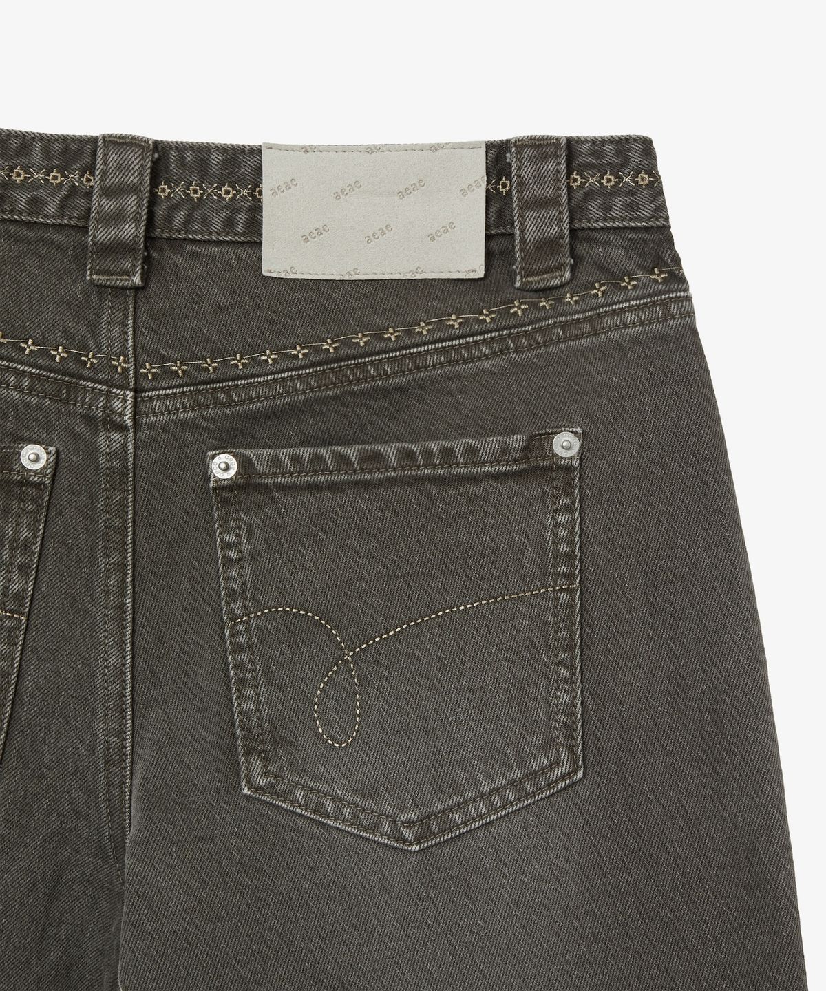 에이이에이이(AEAE) VINTAGE BOOTCUT DENIM PANTS [KHAKI]