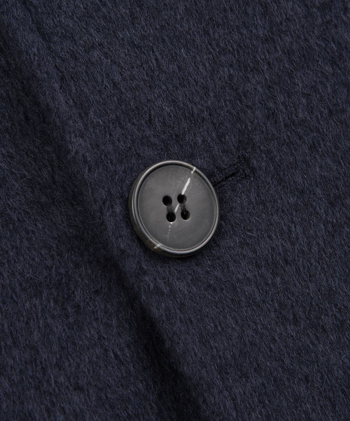 엑스컨테이너(EXCONTAINER) 더블 브레스티드 하프 코트 (NAVY)