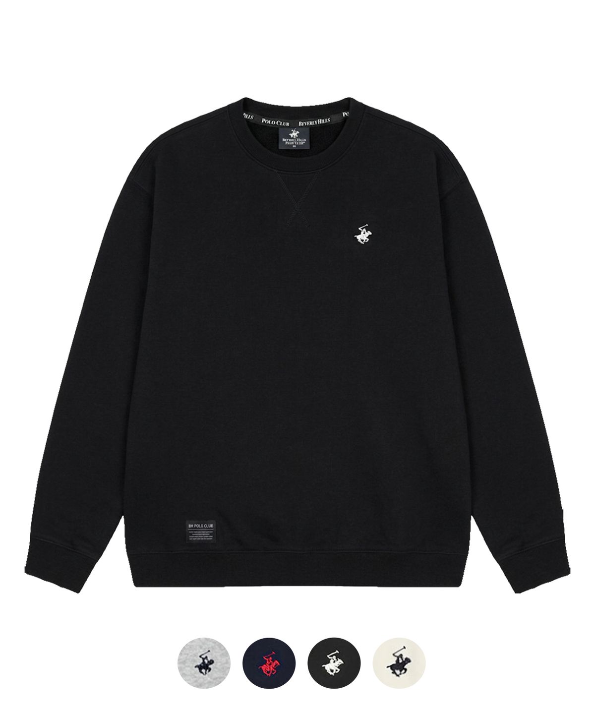 비버리힐스 폴로클럽(BHPOLOCLUB) 여성 시그니처 베이직 로고 맨투맨 4Color TS168