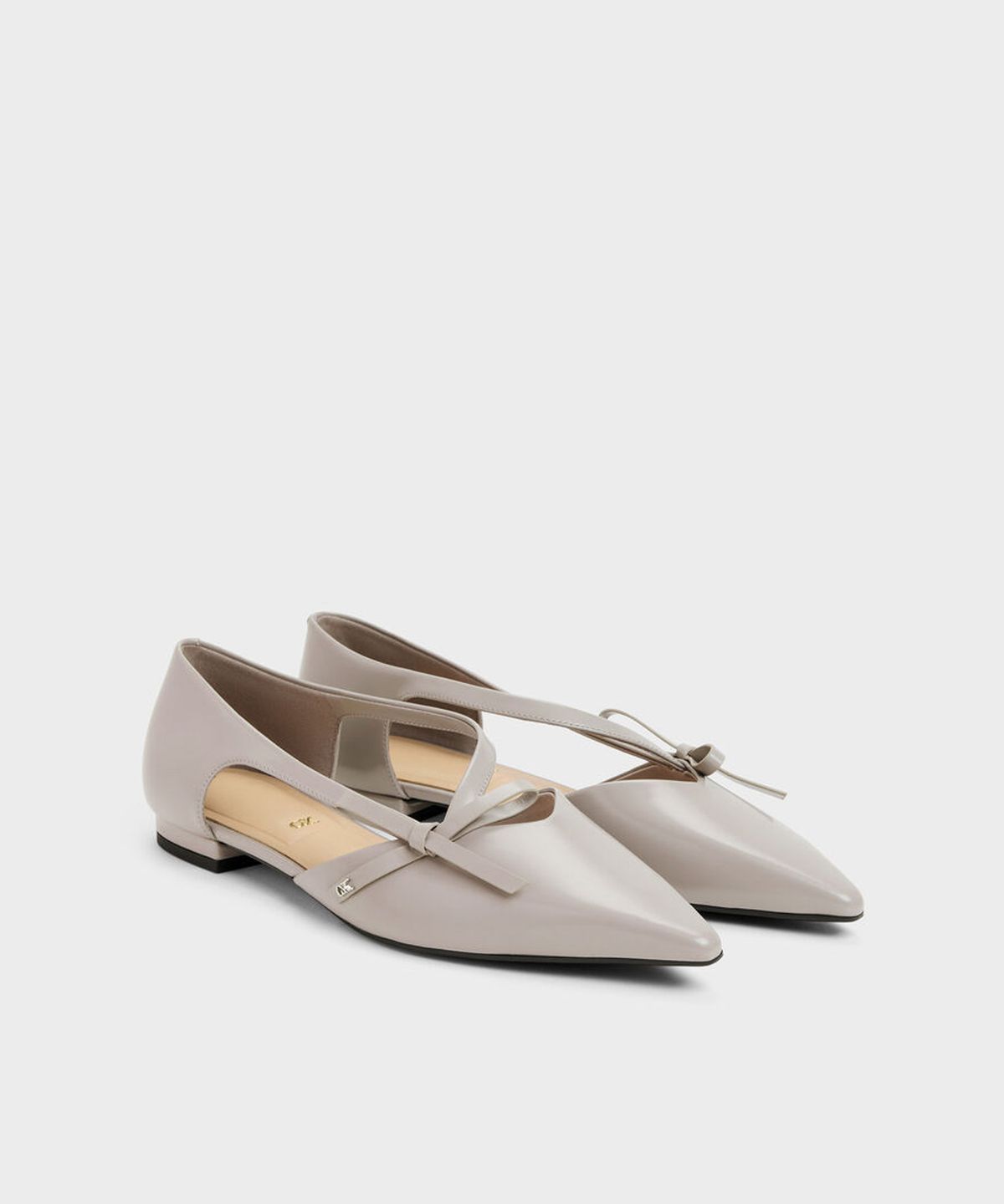 찰스앤키스(CHARLES & KEITH) 아나스타샤 레더 도르세이 플랫 2colors SL1-71720155