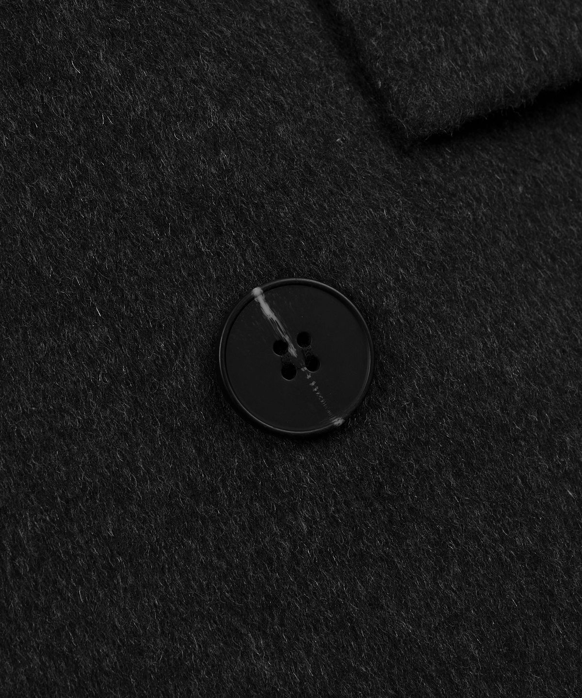 엑스컨테이너(EXCONTAINER) 테일러드 더블 롱 코트 (BLACK)