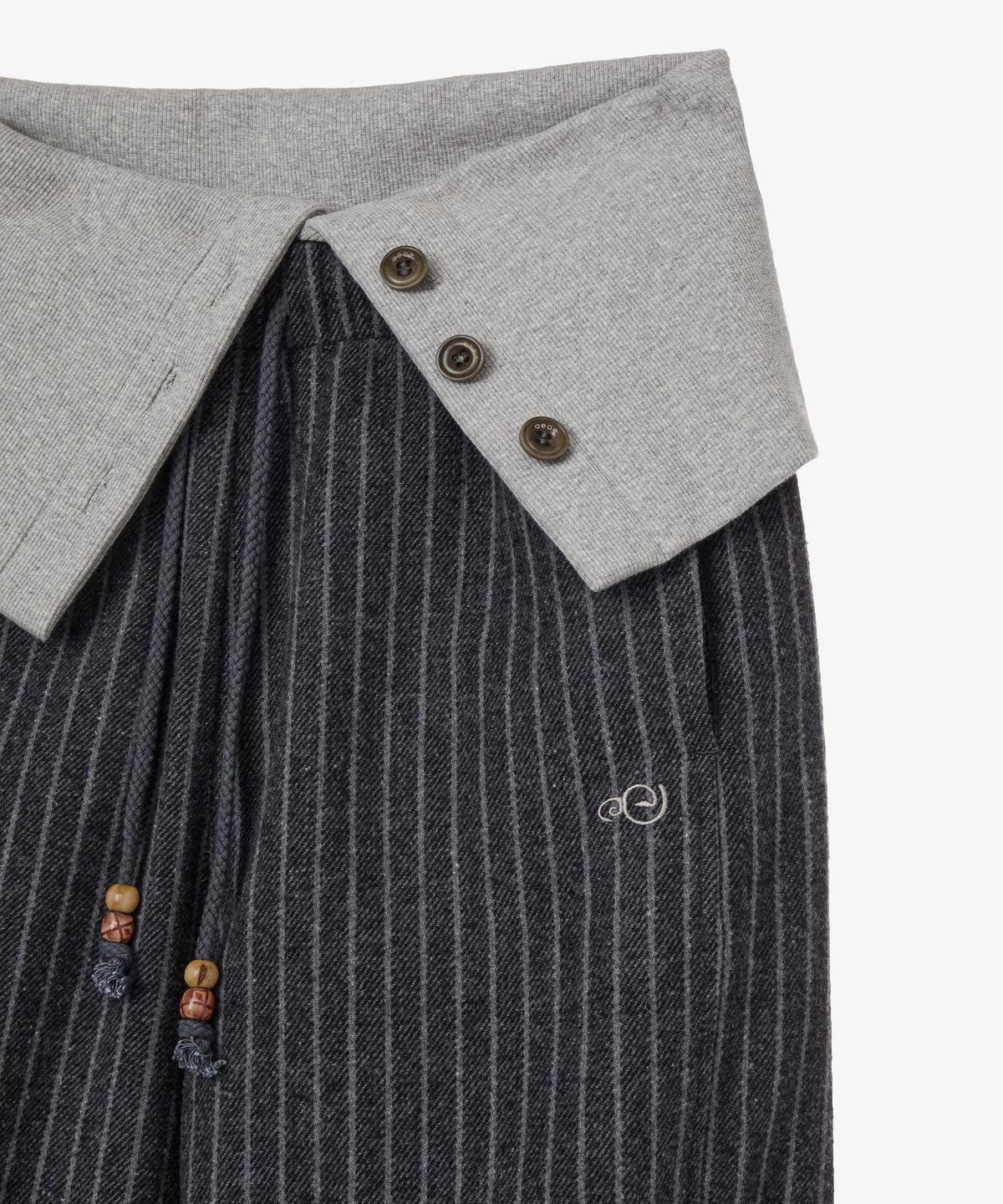 에이이에이이(AEAE) FOLDED EASY PANTS [CHARCOAL]