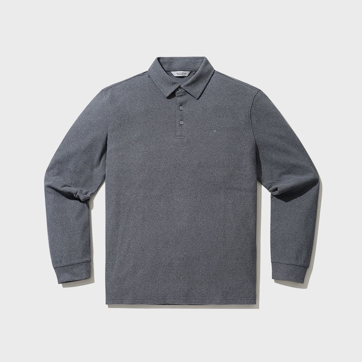 올젠(OLZEN) 남성 양기모 카라 긴팔티_ZBG4TT1201DGR