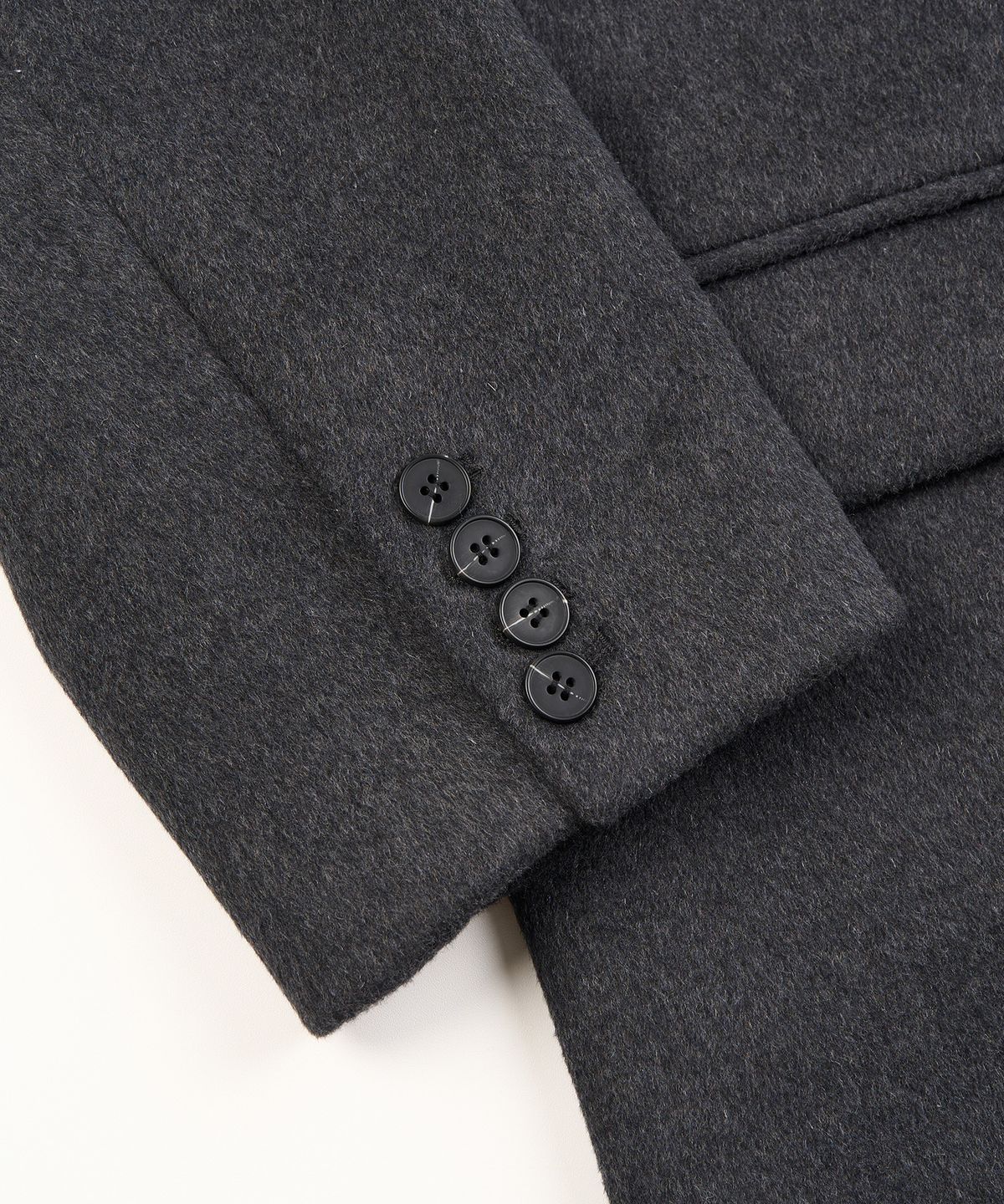엑스컨테이너(EXCONTAINER) 테일러드 더블 롱 코트 (CHARCOAL)