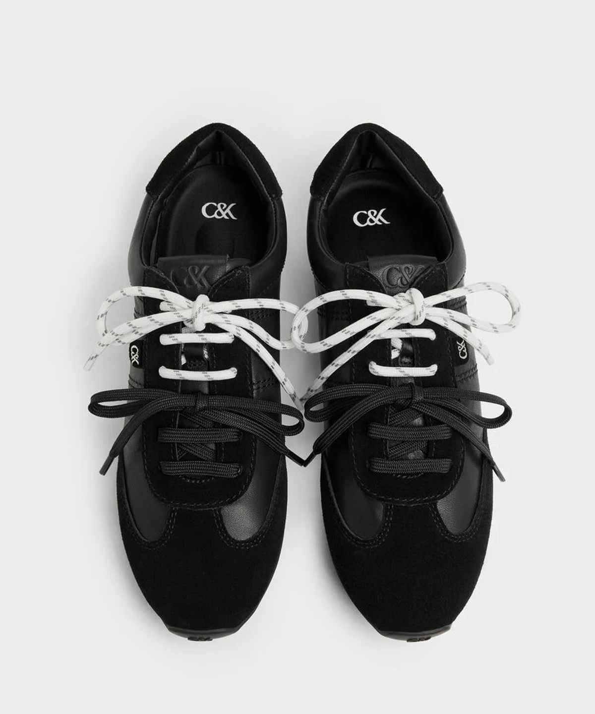 찰스앤키스(CHARLES & KEITH) 제이스 레더 & 스웨이드 스니커즈 3colors SL1-71650003-1