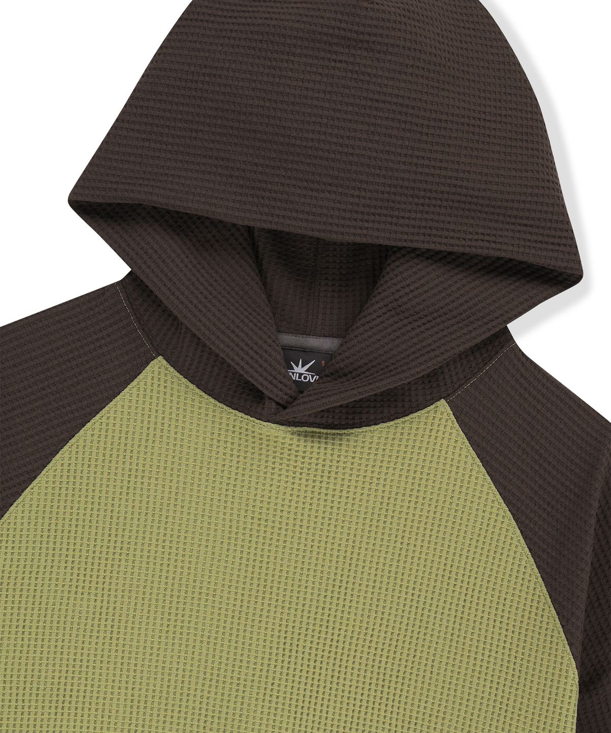 썬러브투어(SUNLOVETOUR) Aero Waffle Hoodie Light Olive