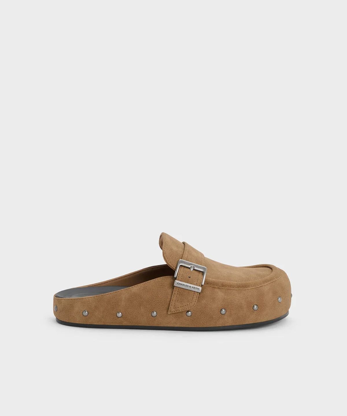 찰스앤키스(CHARLES & KEITH) 스터드 버클 플랫 뮬 2colors CK1-70381239