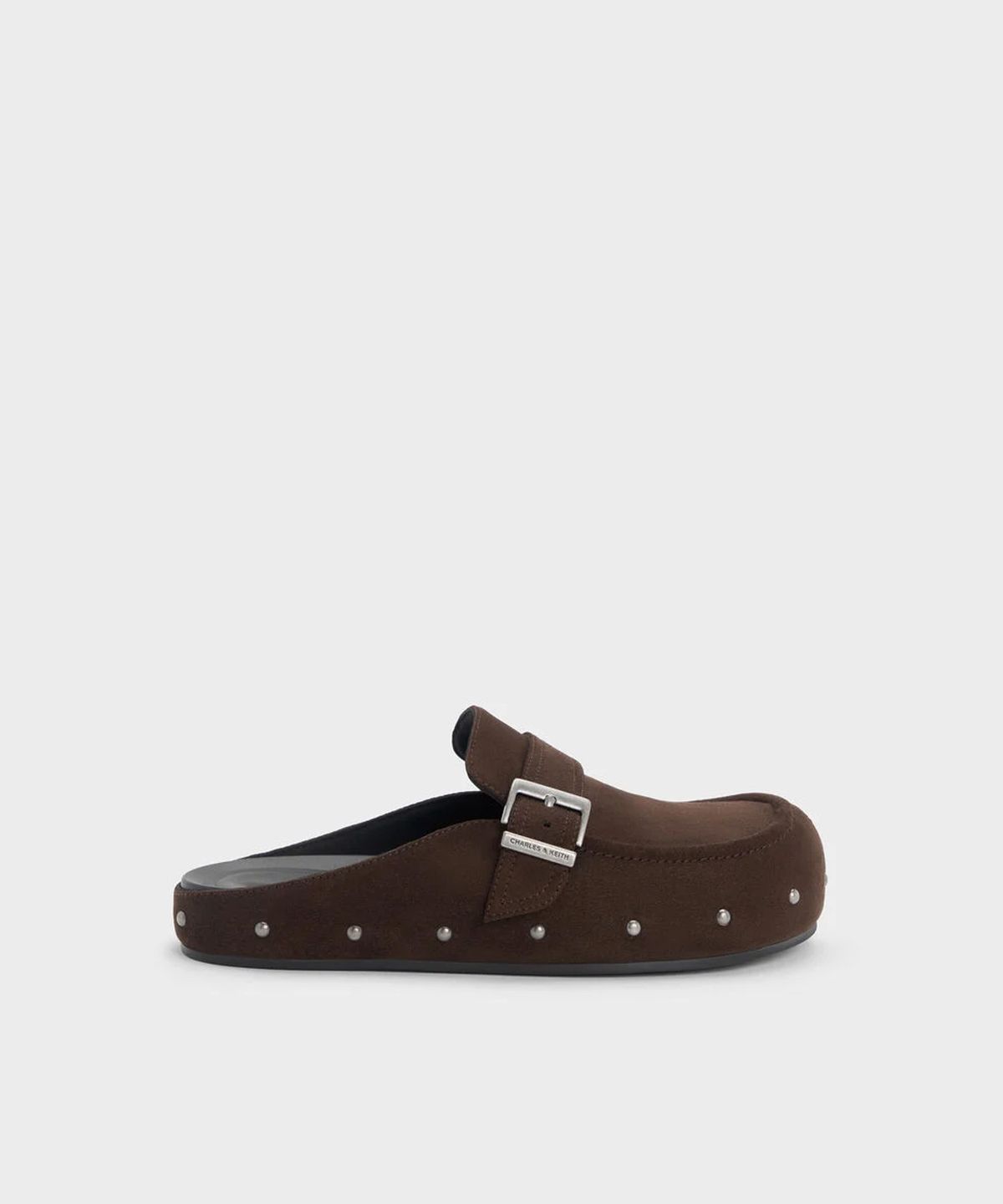 찰스앤키스(CHARLES & KEITH) 스터드 버클 플랫 뮬 2colors CK1-70381239