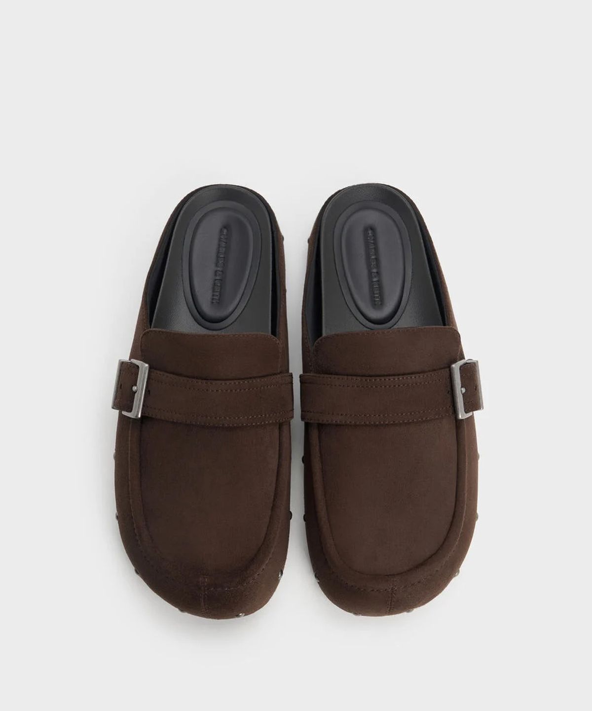 찰스앤키스(CHARLES & KEITH) 스터드 버클 플랫 뮬 2colors CK1-70381239