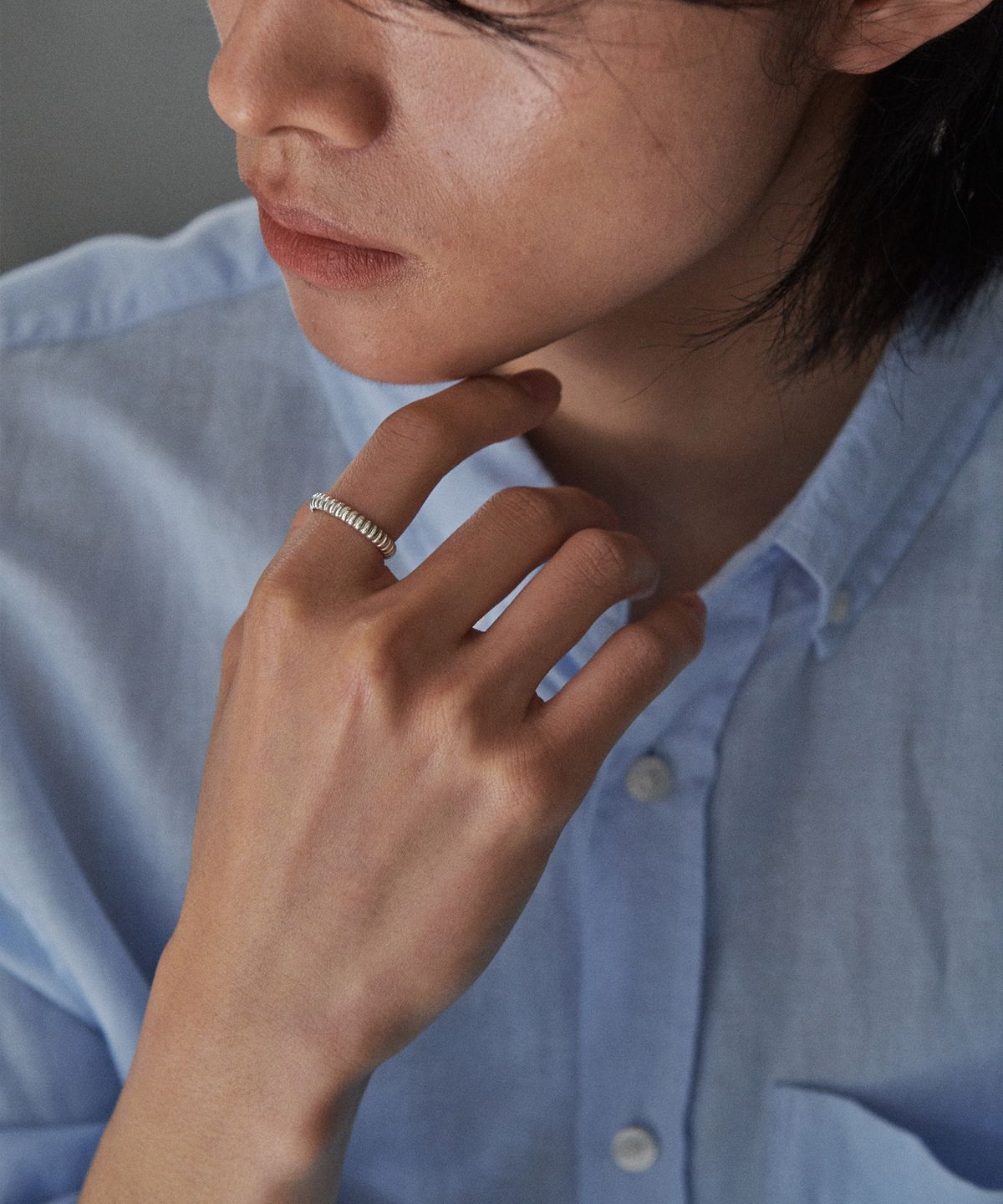 베흐트(VERTE) [Mens][925 silver] Cinq.silver.234 / tier ring