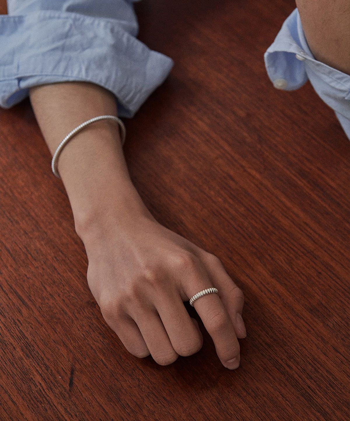 베흐트(VERTE) [Mens][925 silver] Cinq.silver.234 / tier ring
