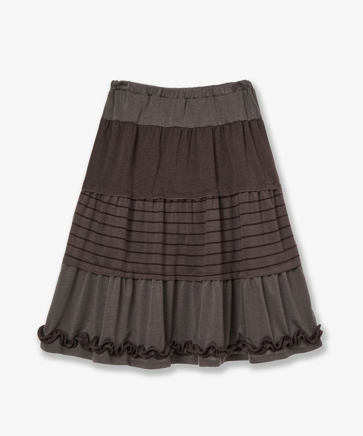 에이이에이이(AEAE) TIERED FRILL SKIRT [PURPLE]