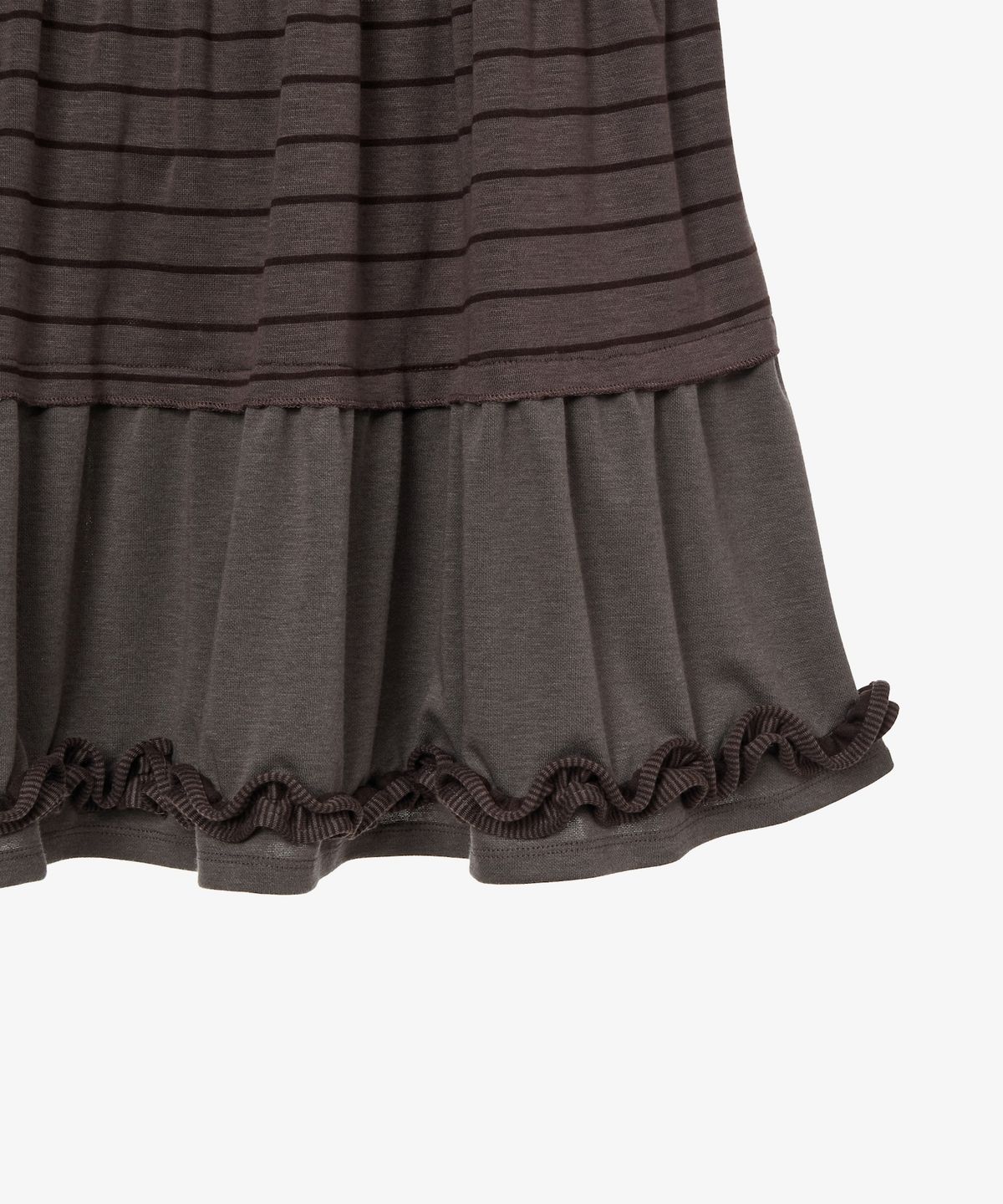 에이이에이이(AEAE) TIERED FRILL SKIRT [PURPLE]