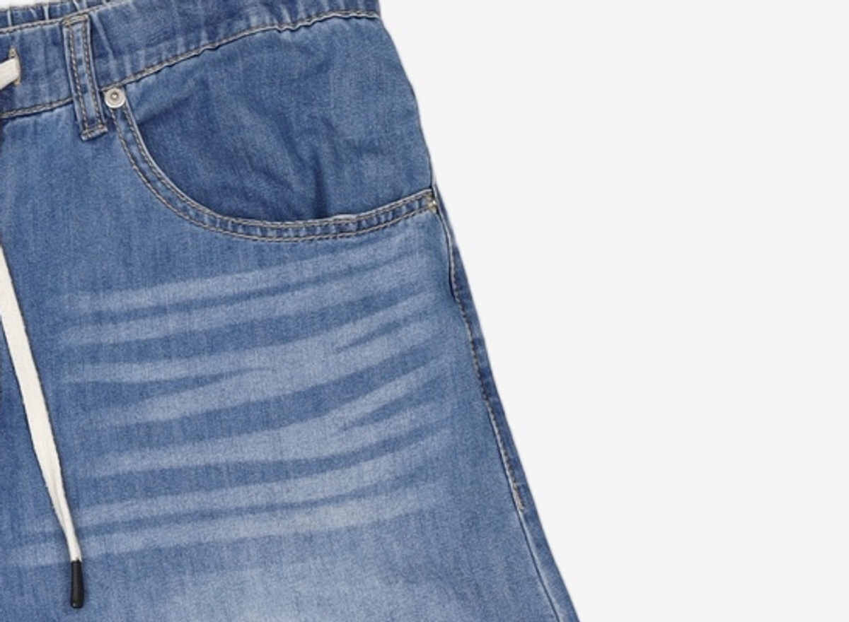 기철(KICHUL) SUMMER VACATION BALLOON PANTS (MID BLUE) L
