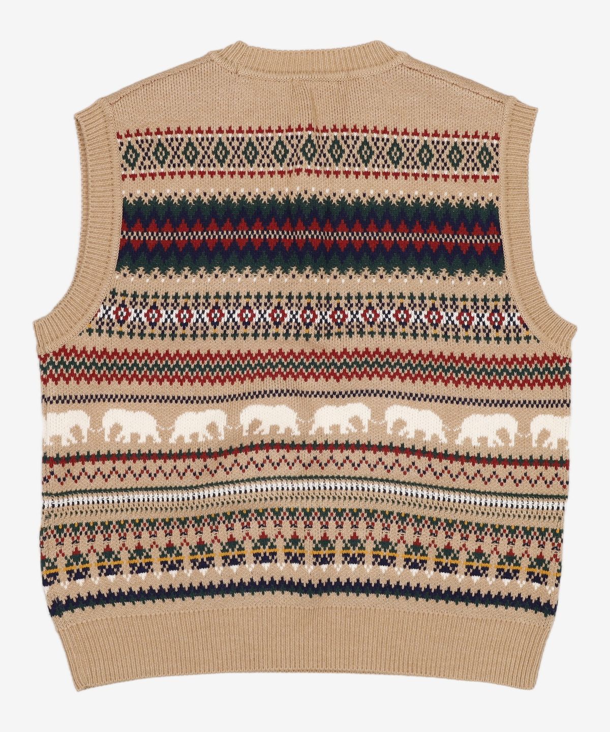 커스텀멜로우(CUSTOMELLOW) elephant pattern vest_CWWAW21701BEX L
