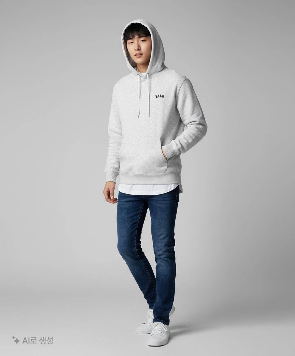 예일(YALE) 후드 티셔츠 L