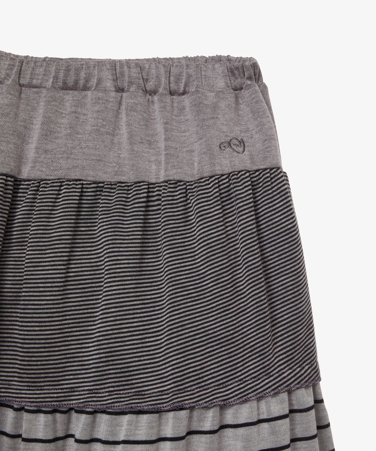 에이이에이이(AEAE) TIERED FRILL SKIRT [GREY]