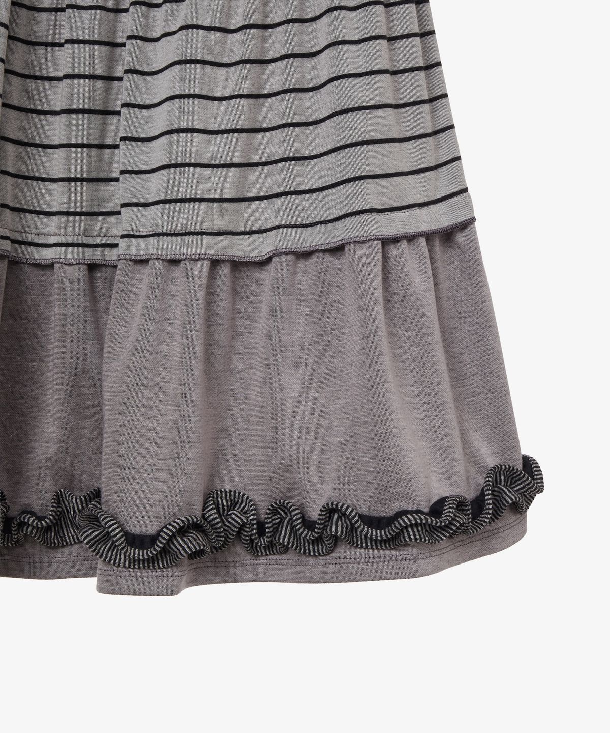 에이이에이이(AEAE) TIERED FRILL SKIRT [GREY]