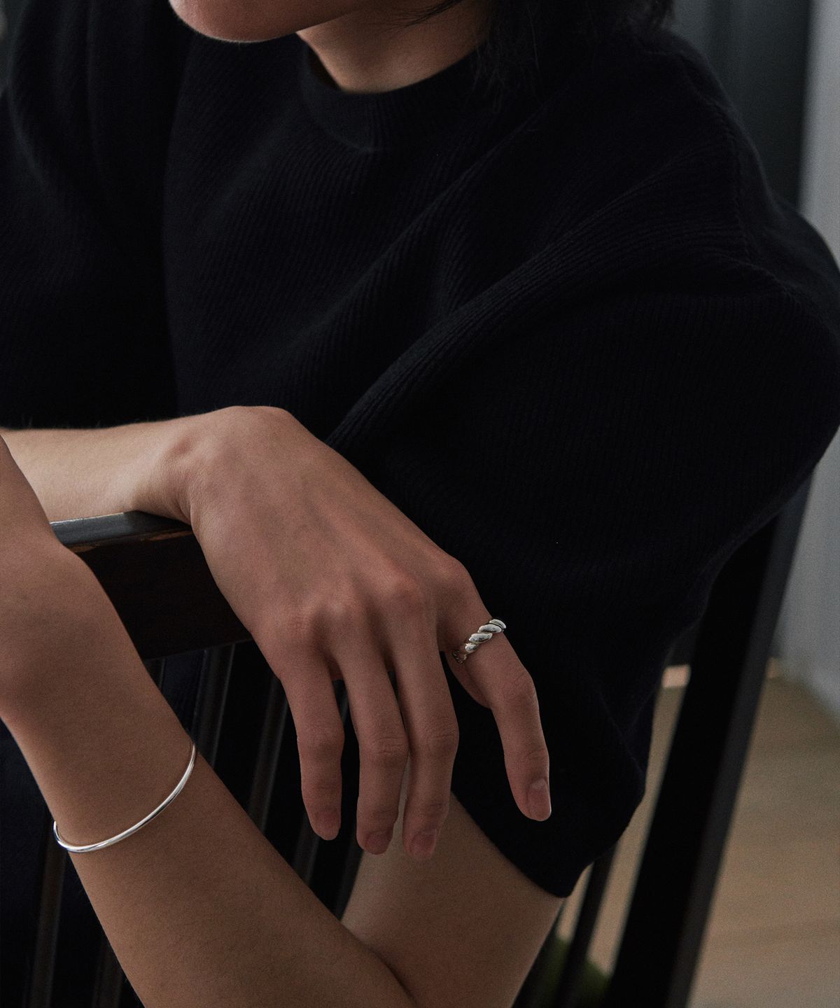 베흐트(VERTE) [Mens][925 silver] Cinq.silver.217 / grand bout ring