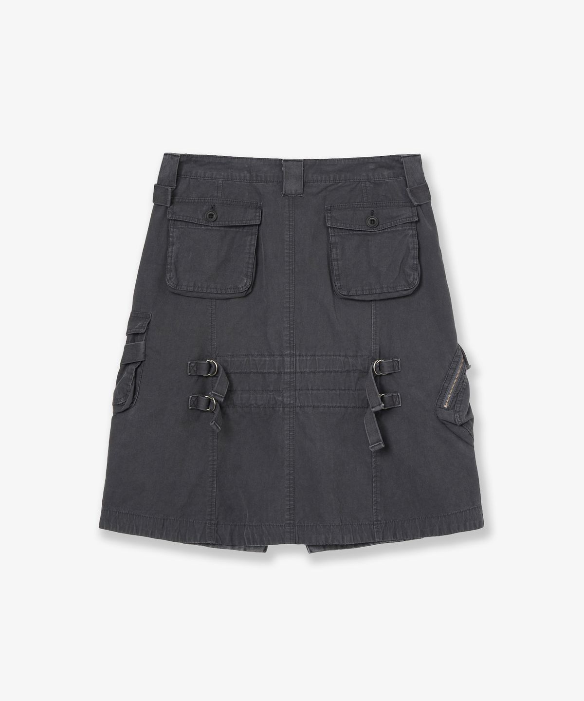 에이이에이이(AEAE) UTILITY WORK SKIRT [CHARCOAL]