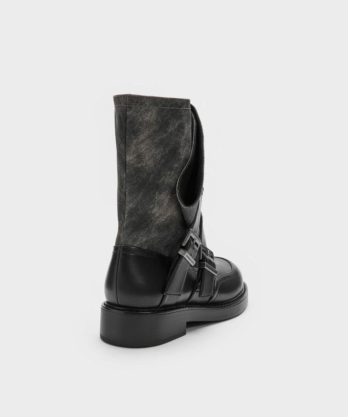 찰스앤키스(CHARLES & KEITH) 에이더 버클드 카프 부츠 2colors CK1-90380187