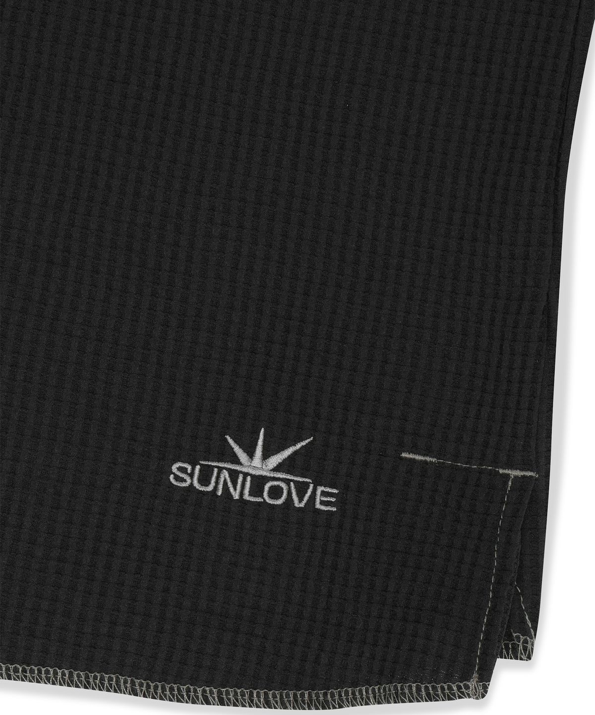 썬러브투어(SUNLOVETOUR) Aero Waffle LS Tee Black