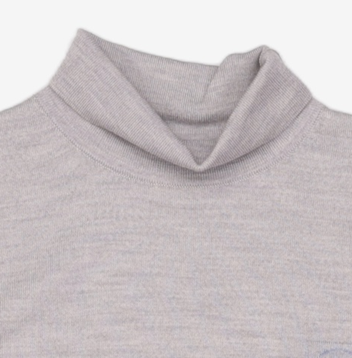 코텔로(KOTELO) Wool Simbol Point Highneck Halfsleeve Pullover  Blue Grey S