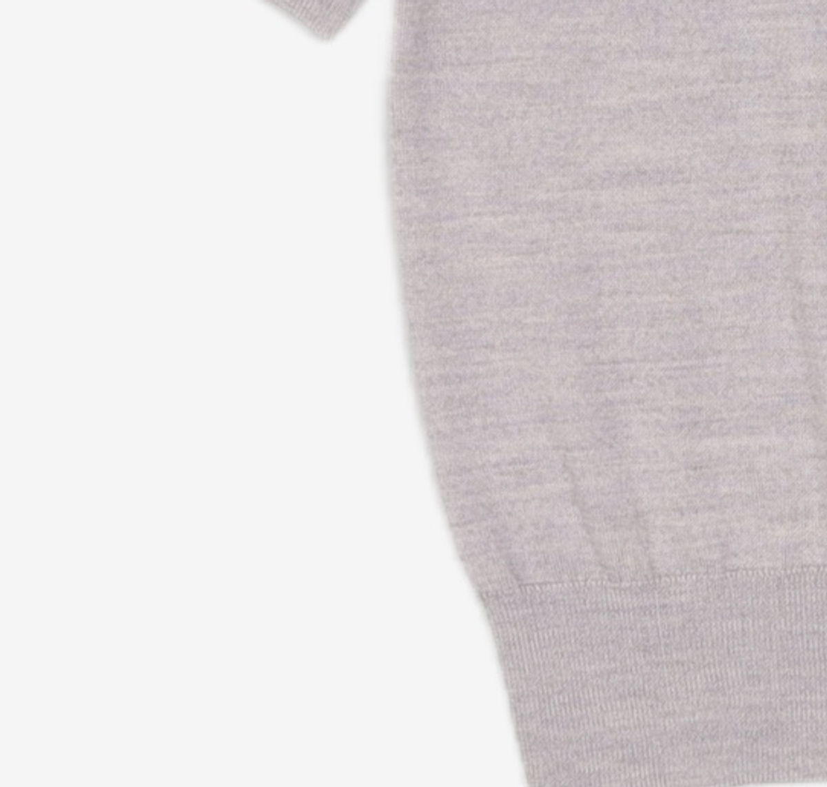 코텔로(KOTELO) Wool Simbol Point Highneck Halfsleeve Pullover  Blue Grey S