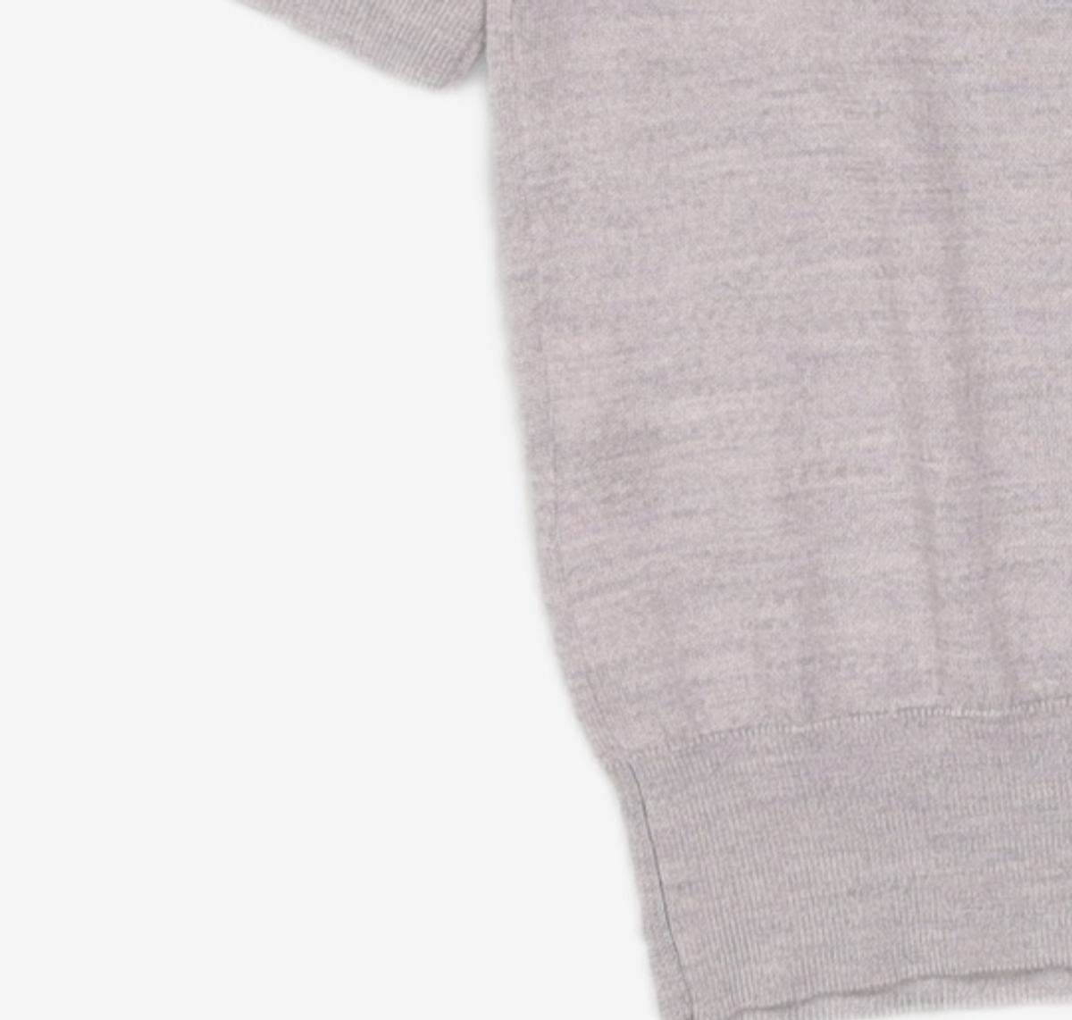 코텔로(KOTELO) Wool Simbol Point Highneck Halfsleeve Pullover  Blue Grey S