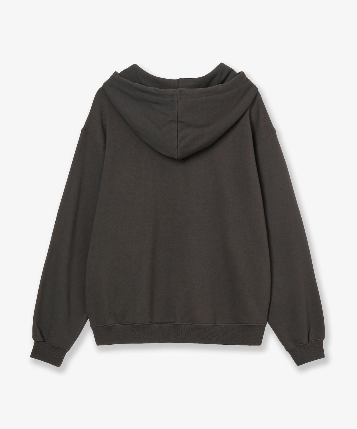 에이이에이이(AEAE) APPLIQUE FLOWER LOGO HOODIE [DARK BROWN]