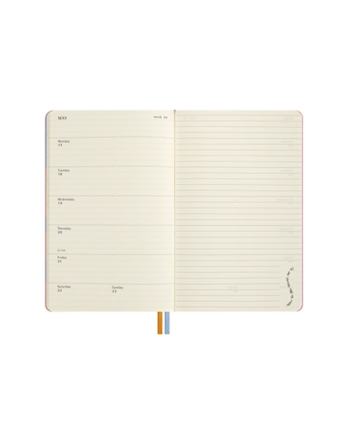 몰스킨(MOLESKINE) [26앨리스]위클리/핑크 하드 L