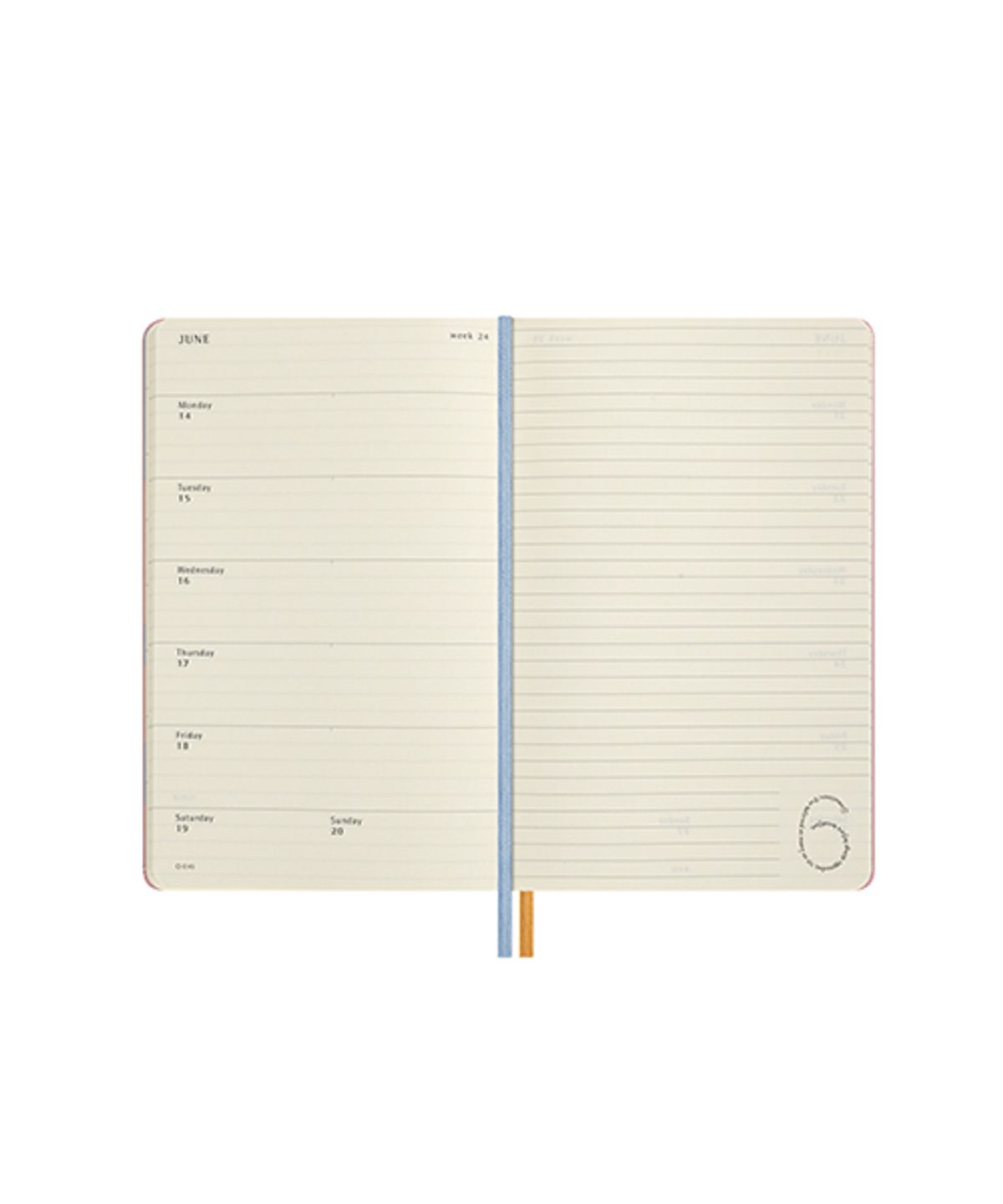 몰스킨(MOLESKINE) [26앨리스]위클리/핑크 하드 L