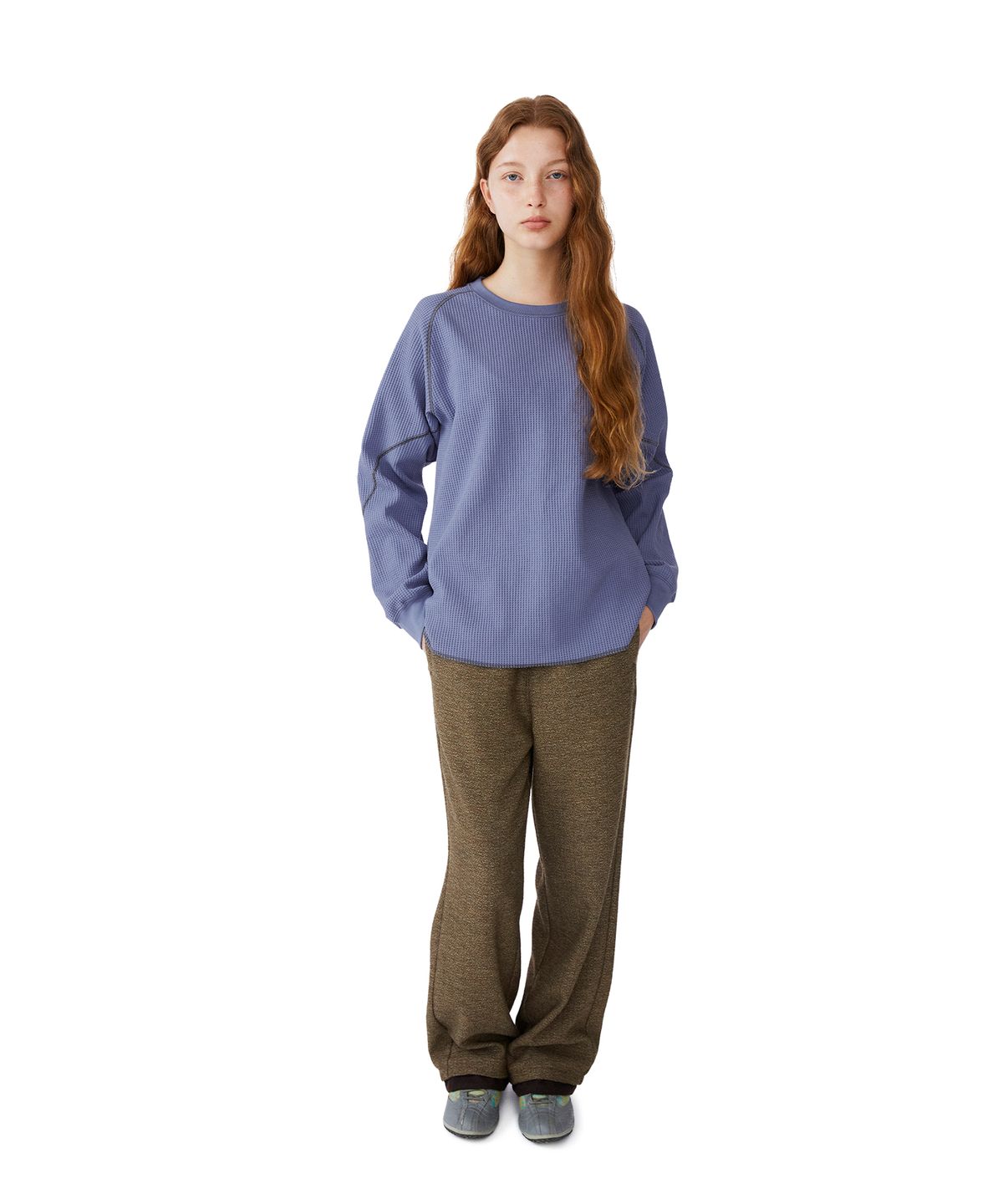 썬러브투어(SUNLOVETOUR) Aero Waffle LS Tee Purple
