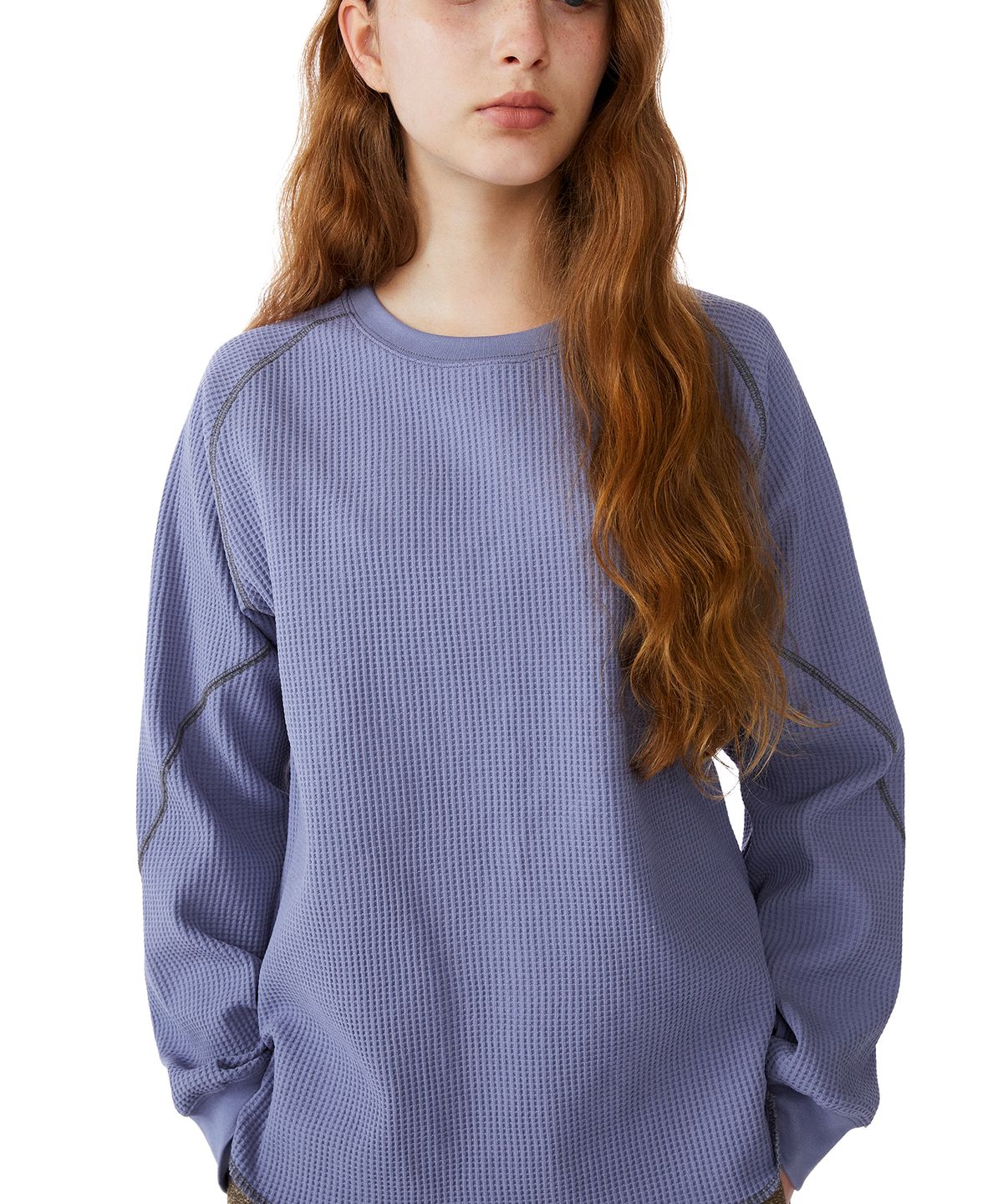 썬러브투어(SUNLOVETOUR) Aero Waffle LS Tee Purple