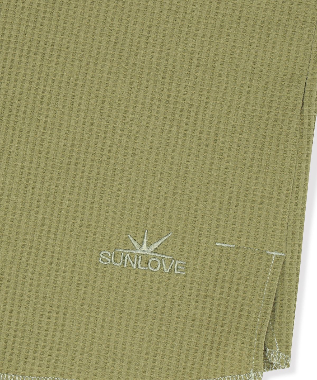 썬러브투어(SUNLOVETOUR) Aero Waffle LS Tee Light Olive