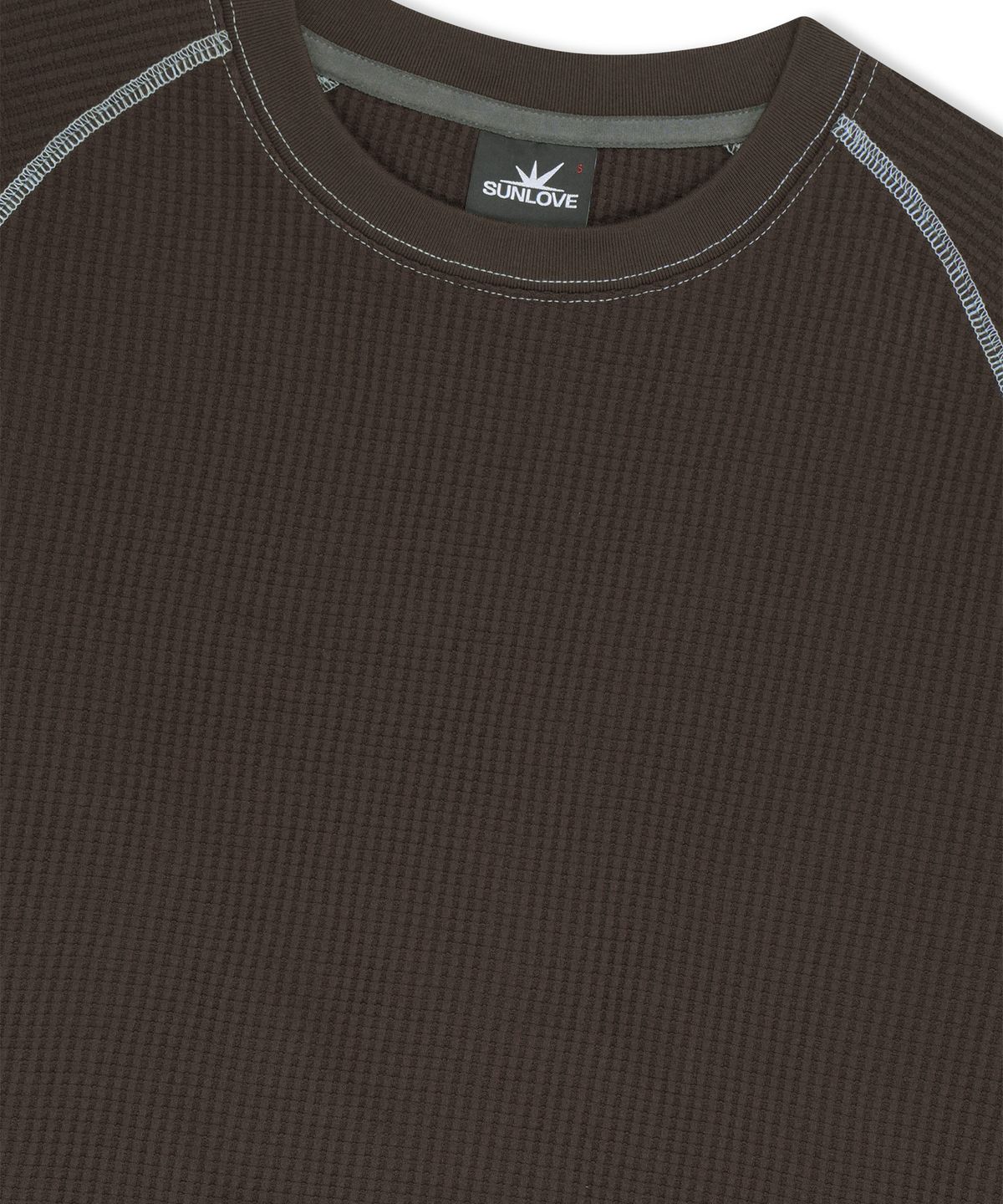썬러브투어(SUNLOVETOUR) Aero Waffle LS Tee Brown
