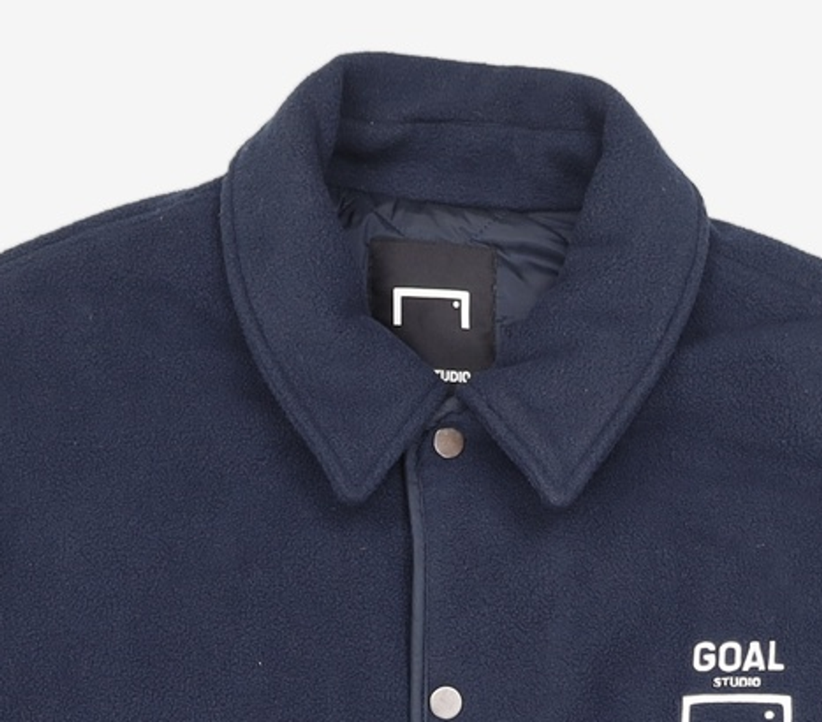 골스튜디오(GOALSTUDIO) OVERSIZED FLEECE SHIRTS JACKET - BLACK L